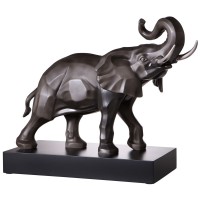 Figurka Éléphant Anthracite-platine 57 x 43 cm  L?Art d?Objets Serengeti Goebel