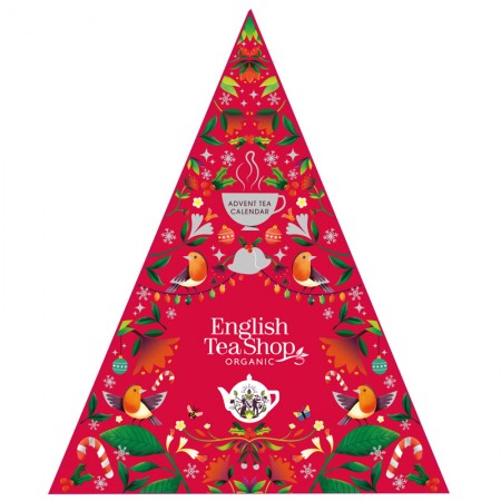 Herbaciany Kalendarz Adwentowy red  25 piramidek English Tea Shop