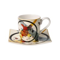 Filiżanki espresso ''Kręgi w Kręgu'' 100ml Wassily Kandinsky Goebel