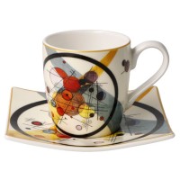 Filiżanki espresso ''Kręgi w Kręgu'' 100ml Wassily Kandinsky Goebel
