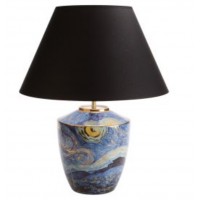 Lampa stołowa czarna Starry Night Vincent van Gogh Goebel