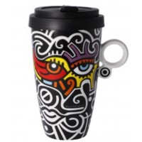 Kubek z pokrywką Bright Eyes 500 ml Billy The Artist Goebel