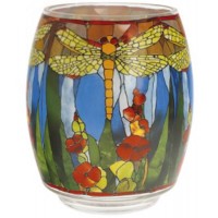 Podgrzewacz szklany Dragonfly  Louis Comfort Tiffany Goebel