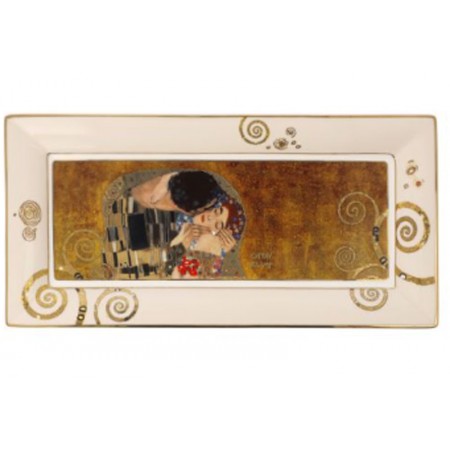 Miska - Pocałunek 24 x 12 cm  Gustaw Klimt Goebel