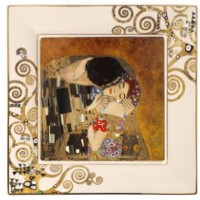 Miska - Pocałunek 30 x 30 cm  Gustaw Klimt Goebel