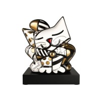 Figurka Kot Golden Cat 31cm Romero Britto Goebel