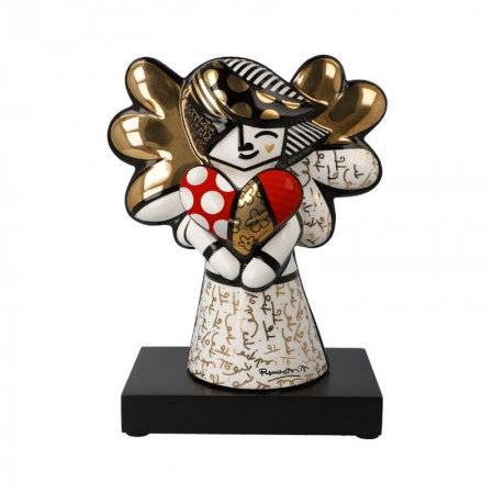 Figurka Aniołek Golden Faith 23cm Romero Britto Goebel