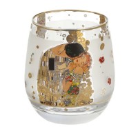 Świecznik Wind Light Gustav Klimt Pocałunek 9,5cm Goebel