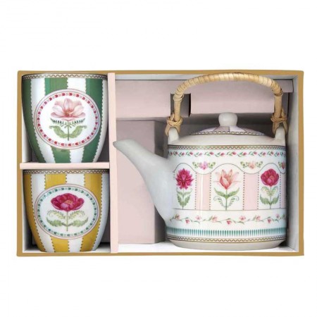 Dzbanek z 2 czarkami Flowery 600ml Easy Life