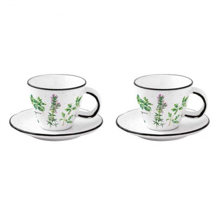 Zestaw 2 filiżanek Herbarium 120ml Easy Life