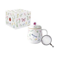 Kubek z zaparzaczem Fancy Garden Ważka 450ml  Easy life