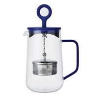 Dzbanek szklany z zaparzaczem 1,25l Niebieski La Cafeterie Randwyck