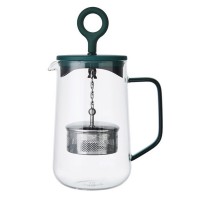 Dzbanek szklany z zaparzaczem 1,25l Zielony La Cafeterie Randwyck
