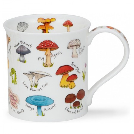 Kubek Bute Mushrooms And Toadstools Red 250ml Dunoon