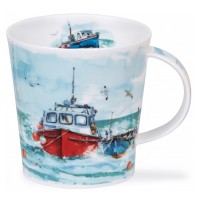 Kubek Cairngorm Fishing Boats Red 480ml Dunoon
