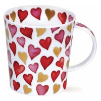 Kubek Lomond Lovehearts Red 320ml Dunoon