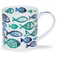 Kubek Orkney Blue Shoal White 350ml Dunoon