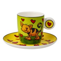 Filiżanka espresso Love Cat 100ml Ed Heck Goebel