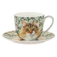 Filiżanka Miodowo-Biały Kotek 300ml English Collection