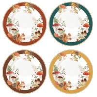 Zestaw 4 talerzy Autumn Breeze 19cm Easy Life