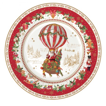 Talerz deserowy Mikołaj Christmas Memories 19 cm Easy Life
