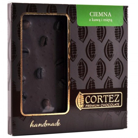 Czekolada ciemna z kawą i miętą 85g Cortez