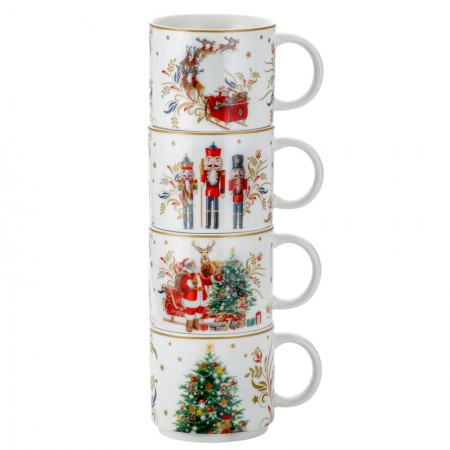 Zestaw Kubków Świątecznych 330 ml Magnoble