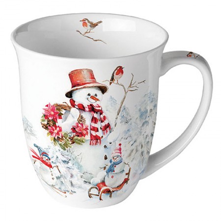 Kubek Sporty Snowmen 400ml Ambiente