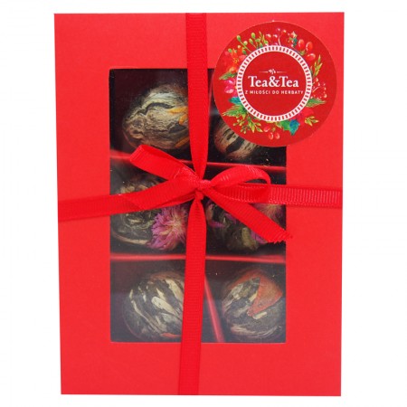 Zestaw 6 herbat kwitnących w pudełku