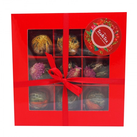 Zestaw 9 herbat kwitnących w pudełku