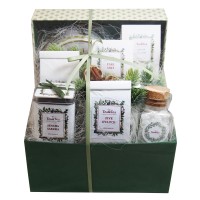 Zestaw z herbatami, kawą i słodyczami