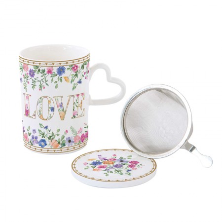 Kubek z zaparzaczem Mon Amour 350ml  Easy life