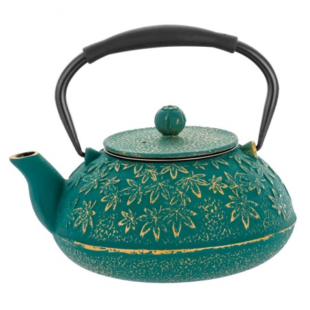 Dzbanek żeliwny zielony 1200 ml do herbaty