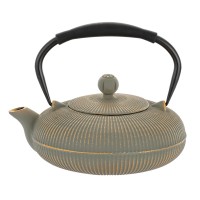 Dzbanek Żeliwny Szaro-Zloty 800 ml do herbaty