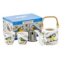 Zestaw dzbanek z czarkami Modraszka by Agata Hajdecka 600ml