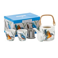 Zestaw dzbanek z czarkami Zimorodek by Agata Hajdecka 600ml