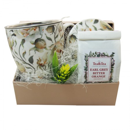 Pudełko prezentowe Kubek z zaparzaczem i herbatą