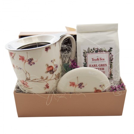 Pudełko prezentowe Kubek z zaparzaczem i herbatą