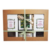 Zestaw z kawą i słodyczami