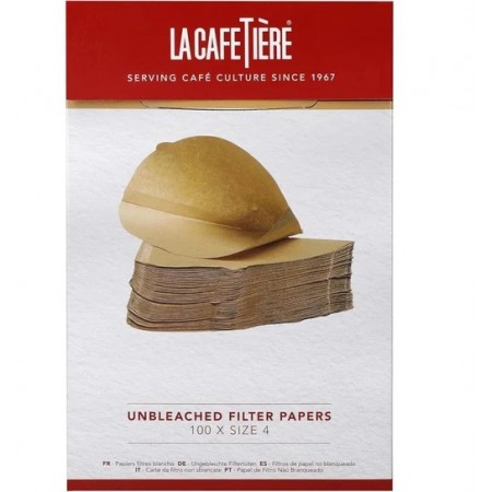 Filtr papierowy do kawy, rozmiar 4, 100 szt. La Cafetiere