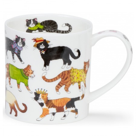 Kubek Orkney Cool Cats Green 350ml Dunoon